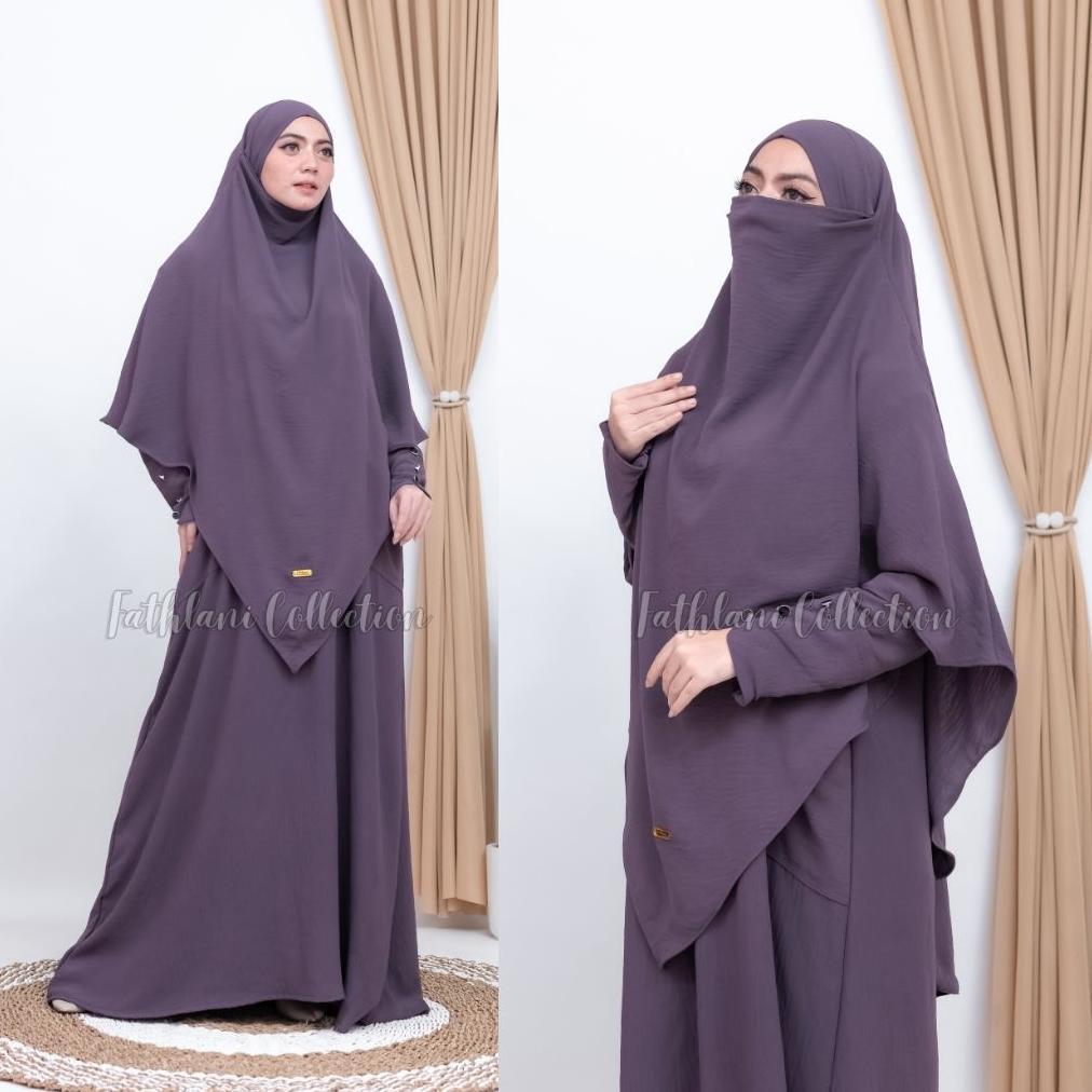 recommended gamis abaya syarifah gamis set hijab terbaru simpel mewah elegan cocok untuk haji umroh