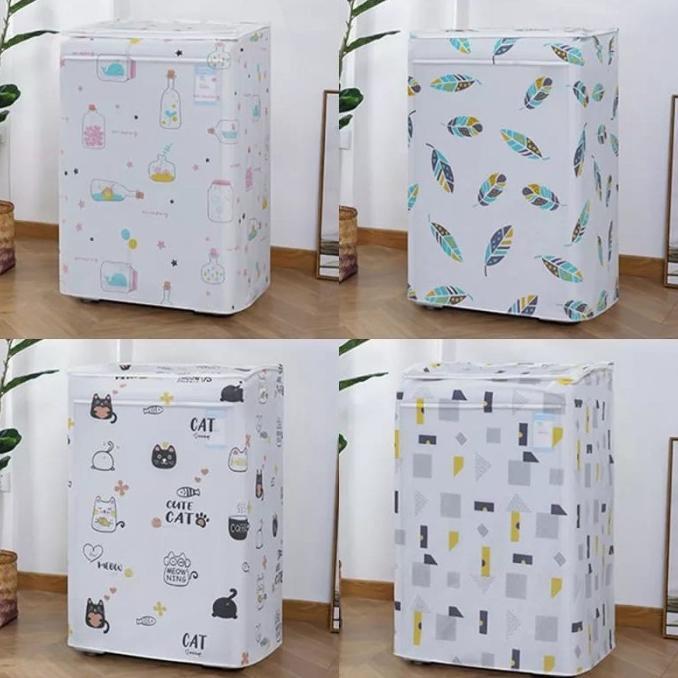 HOT PRODUCT Kain Mesin Cuci Size Besar 10kg Cover Mesin Cuci 10 kg  Tutup Atas Sarung Kain Pelindung