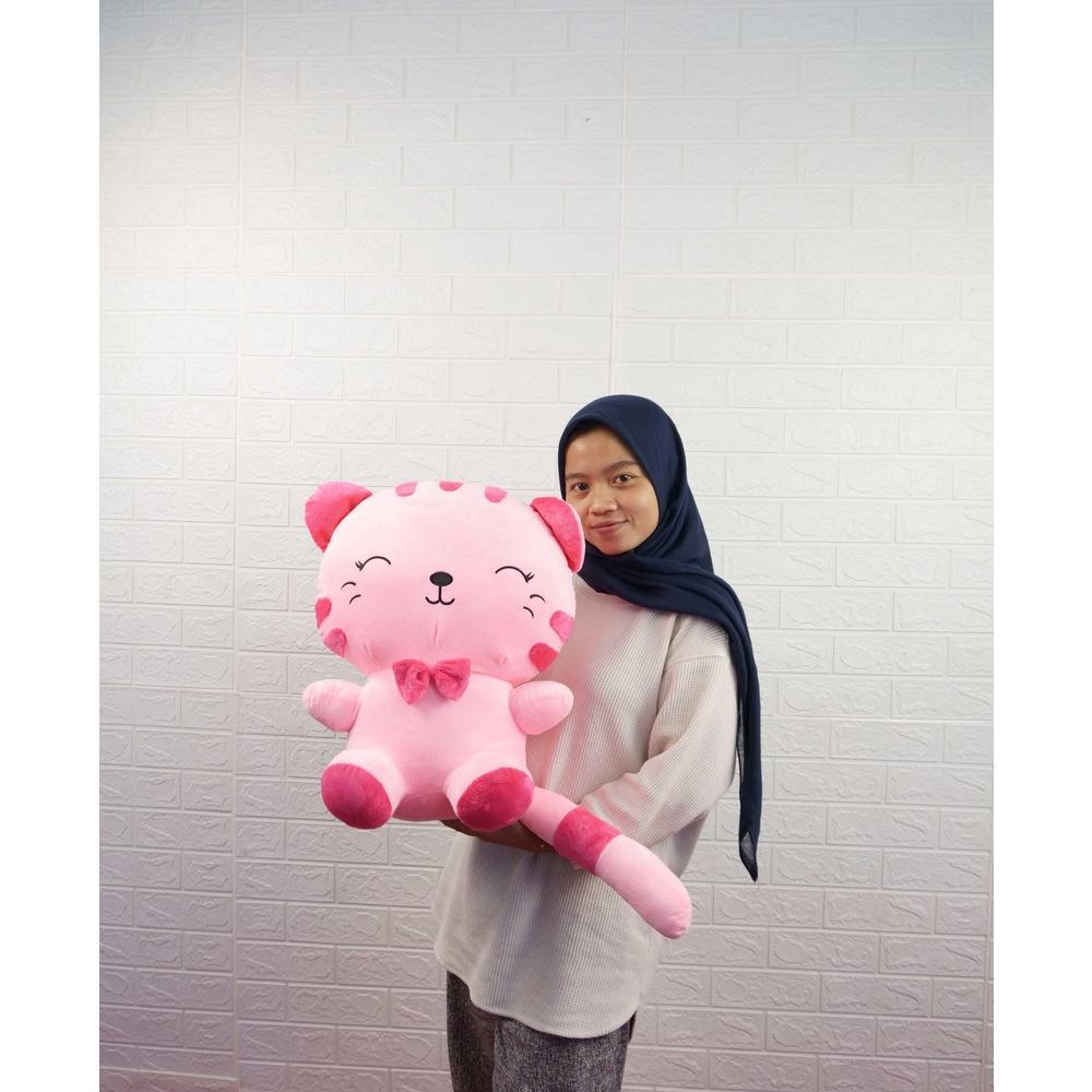 Premium Boneka Kucing Jumbo Cat Lucky Keberuntungan Import Bahan Halus Dan Lembut