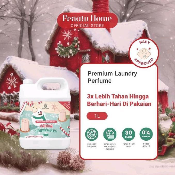 Parfum Laundry Premium Penatu Home - Vanilla Snowflakes 1L