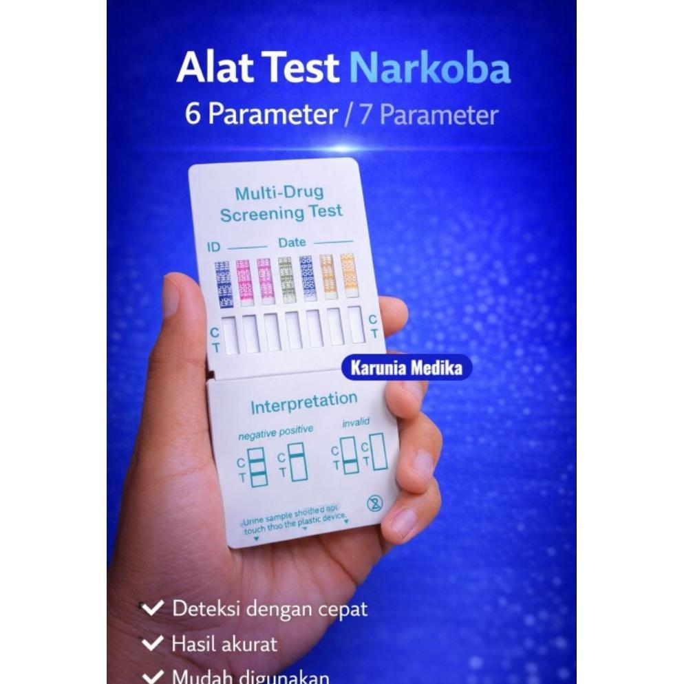 Terlaris Alat Test Narkoba 6 Parameter / 7 Parameter -1pcs