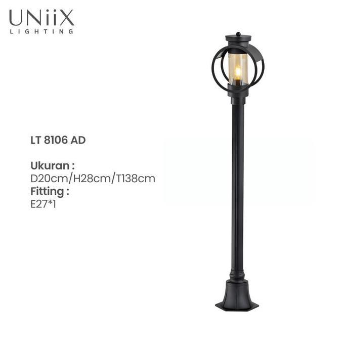 UNiiX - LT6106 | Lampu Taman Standing Model Minimalist Untuk Halaman Outdoor Lampu Taman Tiang Minim