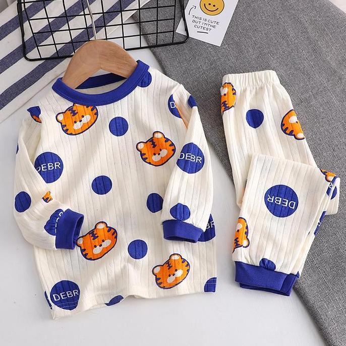 HARGA PABRIK - DIOEBABY Baju Tidur Anak Setelan Piyama Set Lengan Panjang