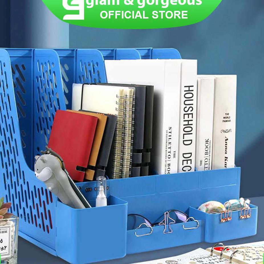 Desk Organizer Stationery File Organizer Rak Meja Kantor Buku - Fo001