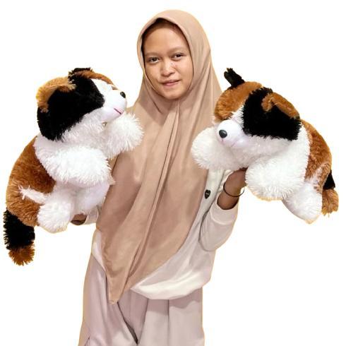 Premium Boneka Kucing Esmeralda Ukuran L Jumbo Lembut