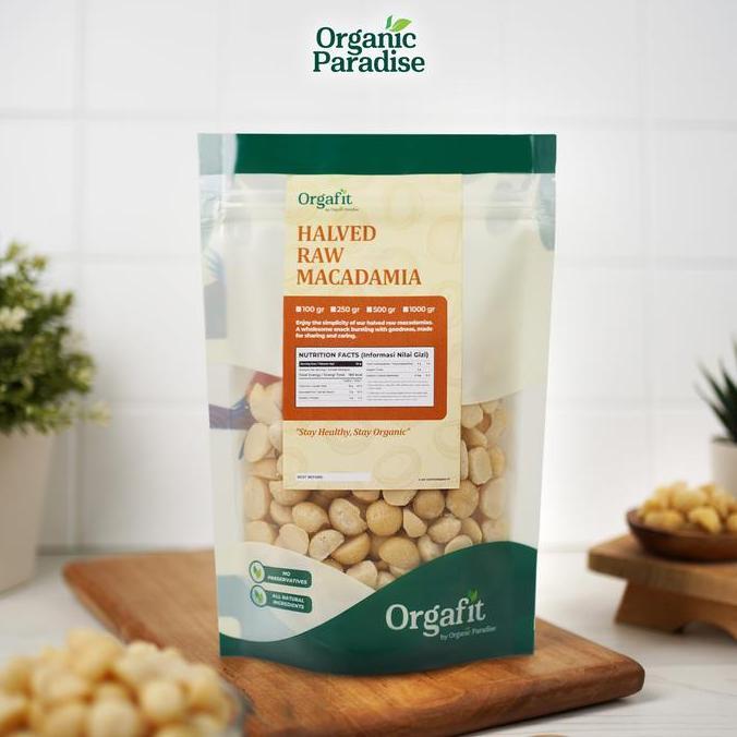 NEW KACANG MACADAMIA MENTAH 1 KG / RAW MACADAMIA NUT 1 KG ORGANIC PARADISE ORI