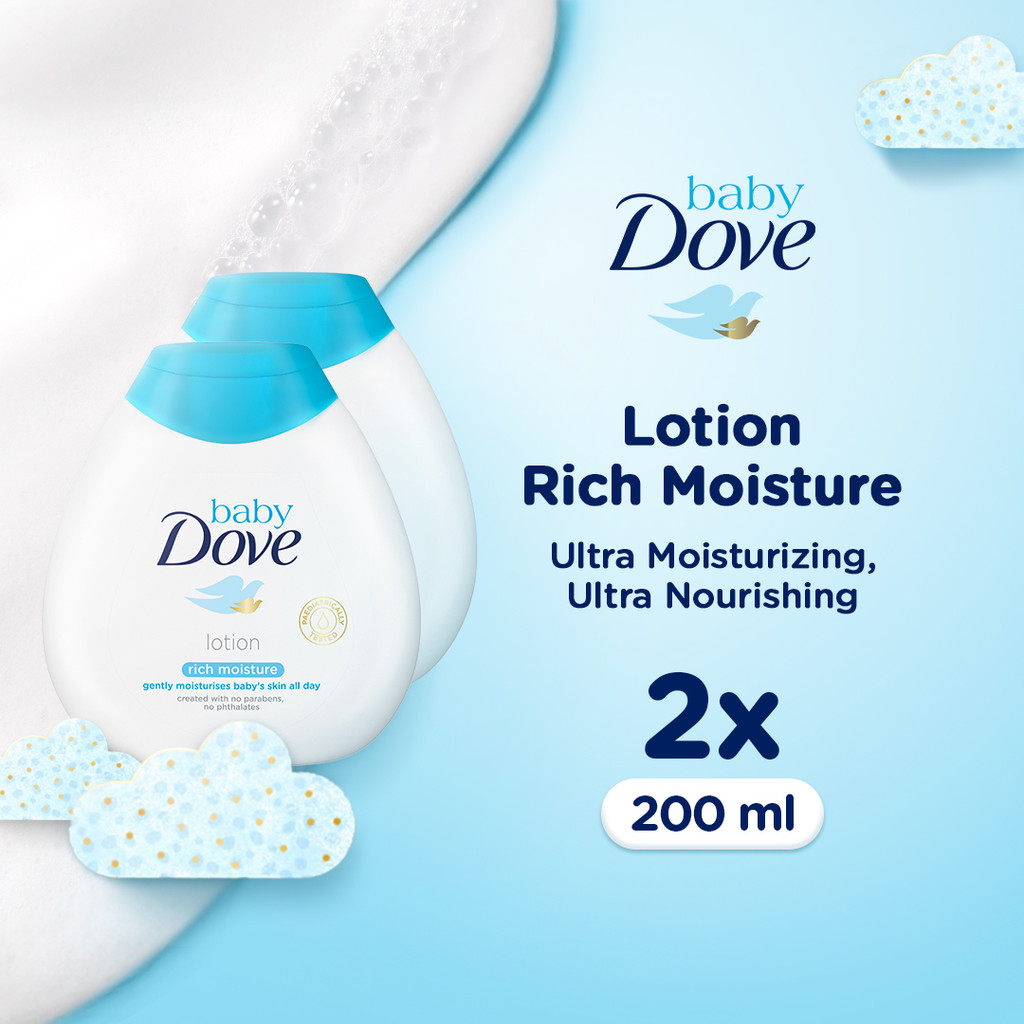 [ISI 2] Baby Dove LOTION BAYI Rich Moisture BABY LOTION 200ml