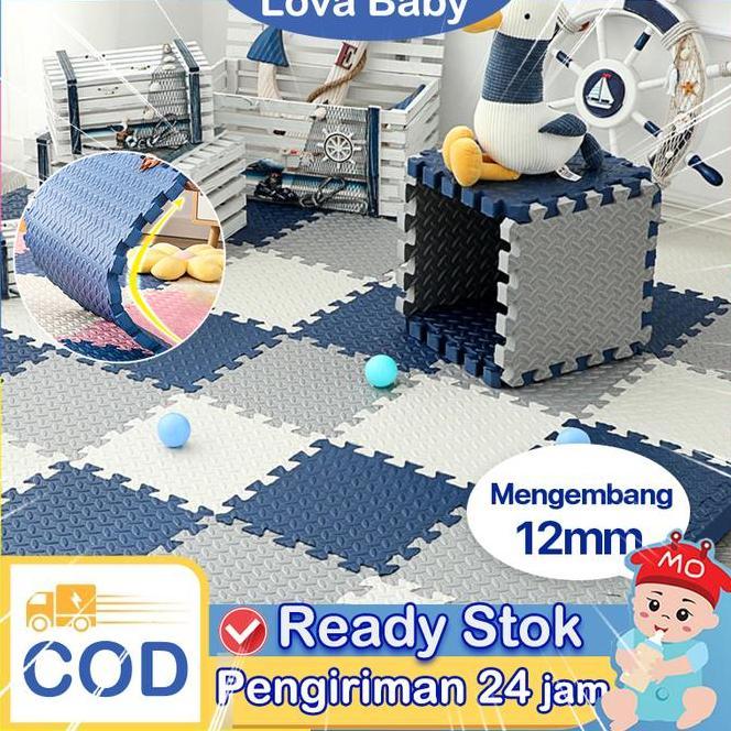 60Cmx60Cm Matras Puzzle Eva Kaet Puzzle Anak Playmate Bayi 4 Pcs Puzzle Lantai Matras Bayi Kaet Bong