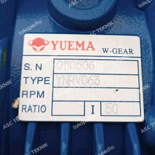 Gear box Worm Gear Yuema NRV E 063 Ratio 10 - 100