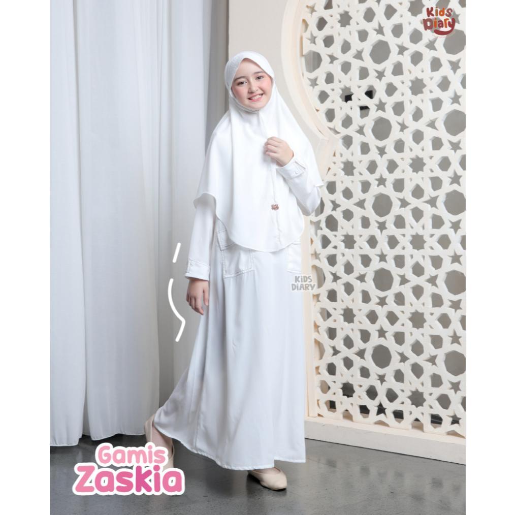 PAKET HEMAT Kids Diary Plus - Zaskia Gamis Anak Perempuan Muslim Polos Anak Perempuan Syar'i Set Hij