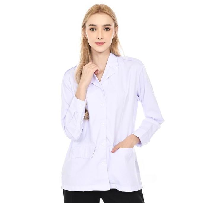 Termurah / Hot Sale Kemeja Pdh Wanita Kerah Blazer Tangan Panjang Kemeja Pns Wanita Kemeja Pdh Putih