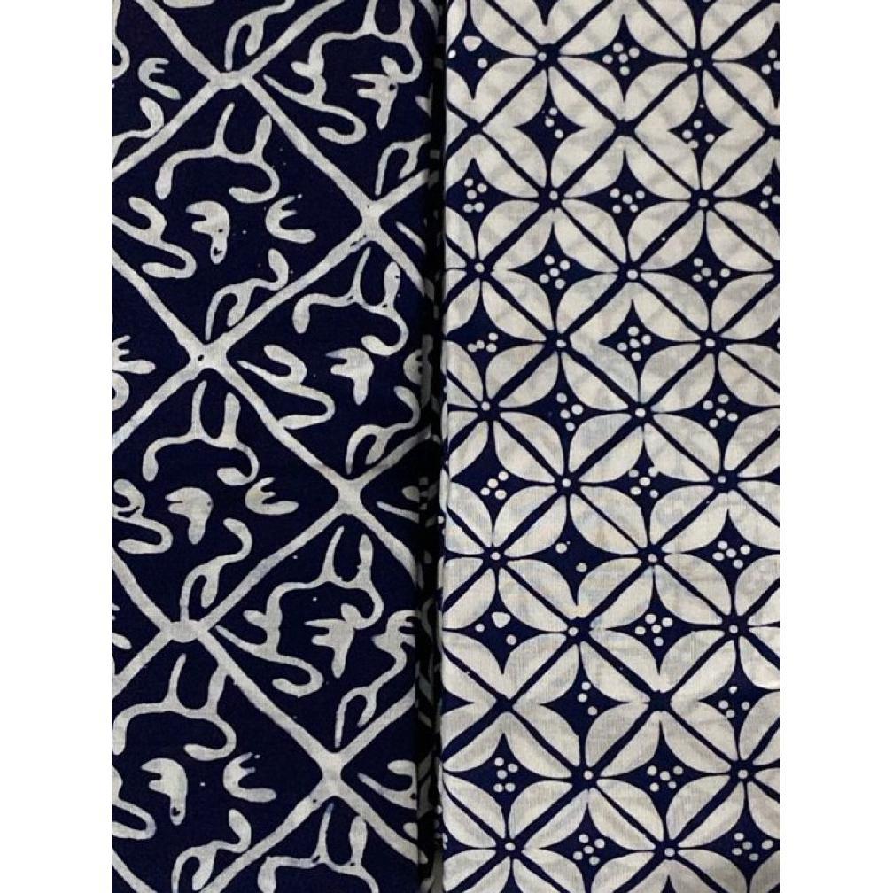 Termurah Atasan Blouse Batik Wanita - Dayardhi - Motif Kembang Kopi Navy