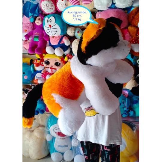Awet Boneka Kucing  Jumbo Besar Murah Kualitas Terbaik Isian Padet Produk Sni /Boneka Hewan Lucu