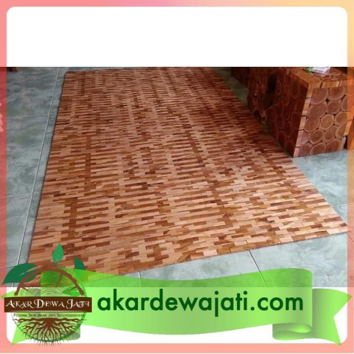 Tikar - karpet kayu jati (bisa dilipat)