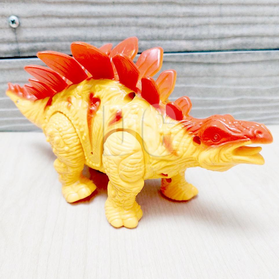 Disc Tga Dinosaur Stegosaurus Warna Random Mainan Robot Dino Dinosaurus Bersuara & Berjalan Mata Men