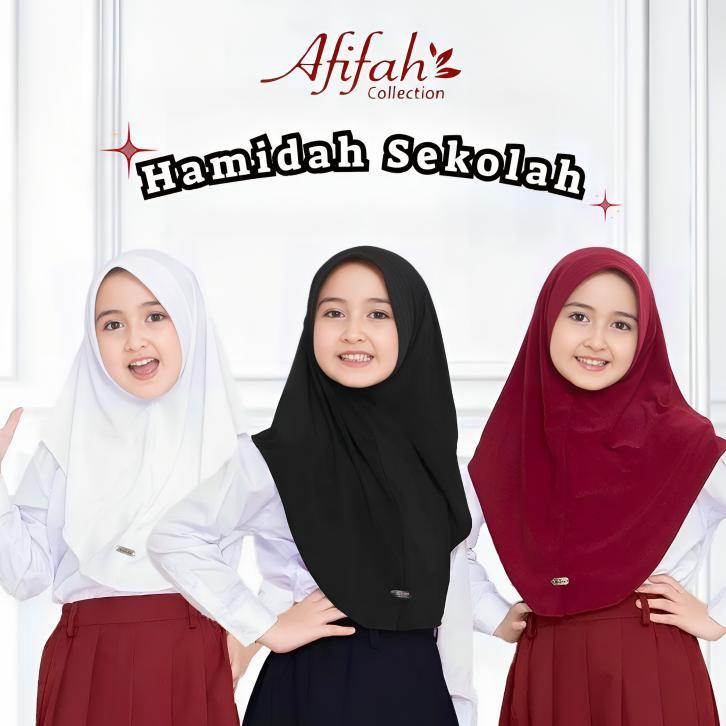 HOT Hijab hamidah anak Hijab sekolah Terlaris/Termurah Jilbab Bergo paud SD SMP By Afifah Collection