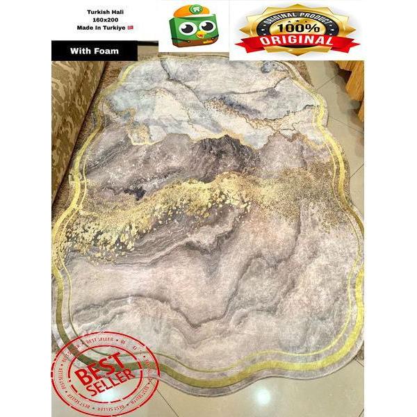 Karpet Turki Minimalis Motif marble Terfavorit / Karpet Turkey 160x200