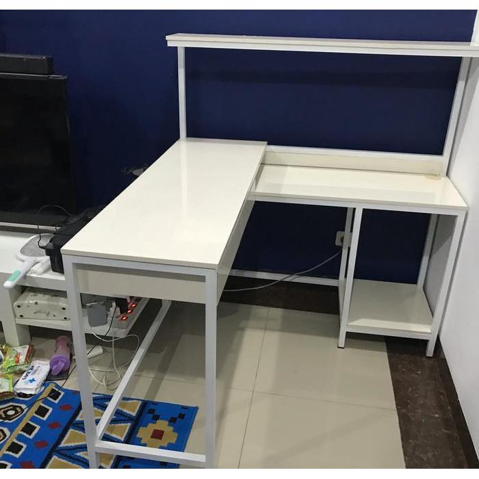 Meja kerja,meja L,meja kantor,meja belajar