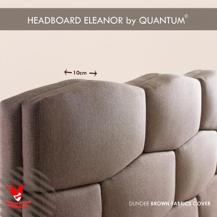 Quantum Headboard Eleanor Brown - Sandaran Kasur Springbed Spring Bed