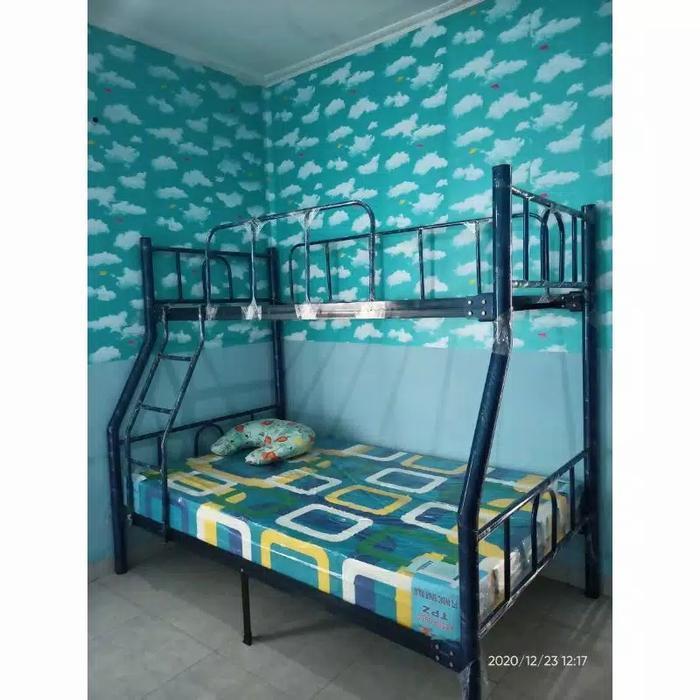 RANJANG BESI TINGKAT+KASUR BIG FOAM