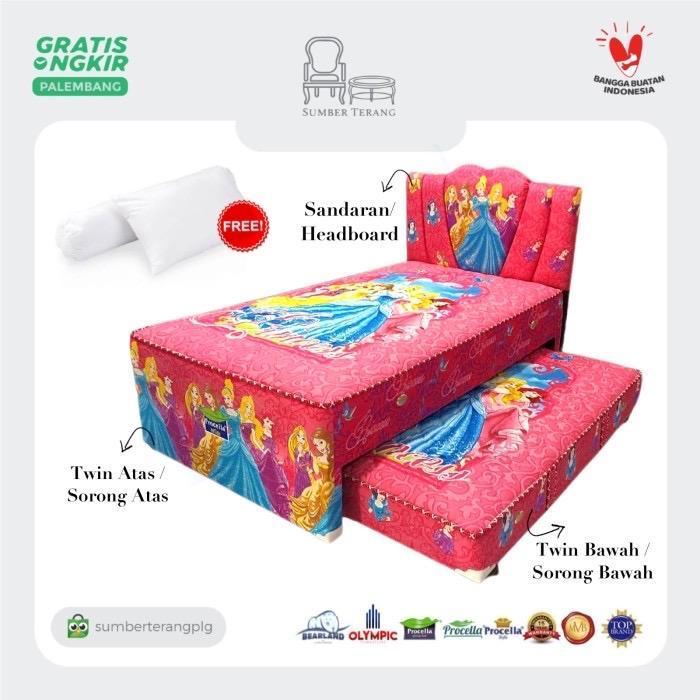 Kasur Springbed Sorong Procella Karakter Disney Princess / Kasur Anak
