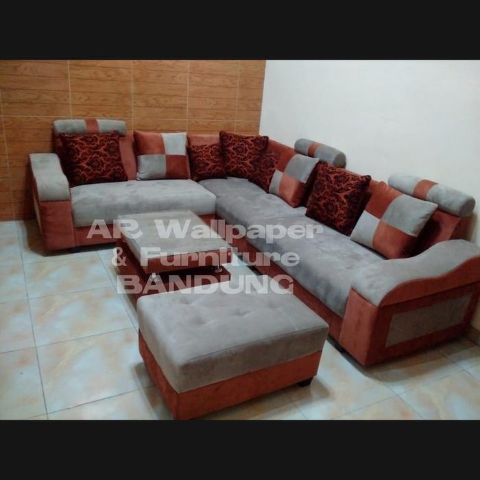 Kursi sofa leter L plus. Bandung