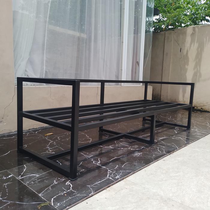 Rangka Kursi Besi uk 70x200cm Tinggi 60cm/Kokoh/Modern/Multifungsi
