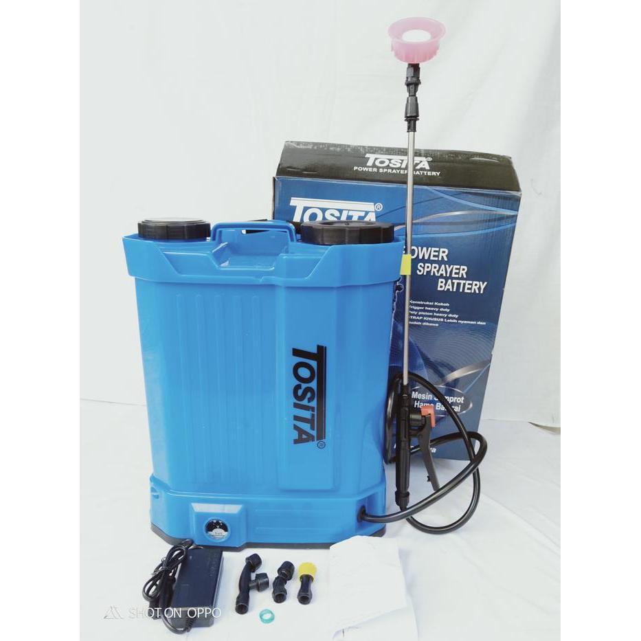 Sprayer elektrik 13,8 Liter TOSITA, sprayer baterai tangki