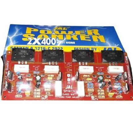 KIT DRIVER POWER AMPLI SANKEN 2x400WATT STEREO plus TR AMPLIFIER EMPLI