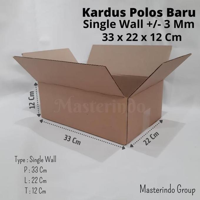 Kardus | Box | Karton Polos 33x22x12 Cm