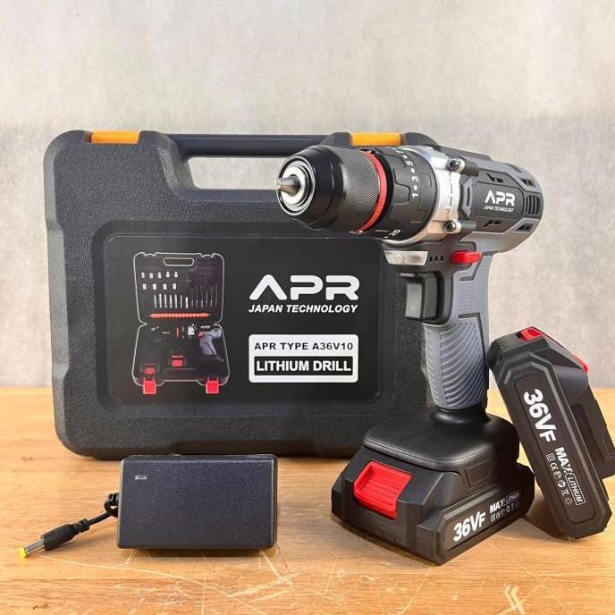 Bor cordless 36v 10mm HUJIA type 1036 mesin bor baterai impact drill