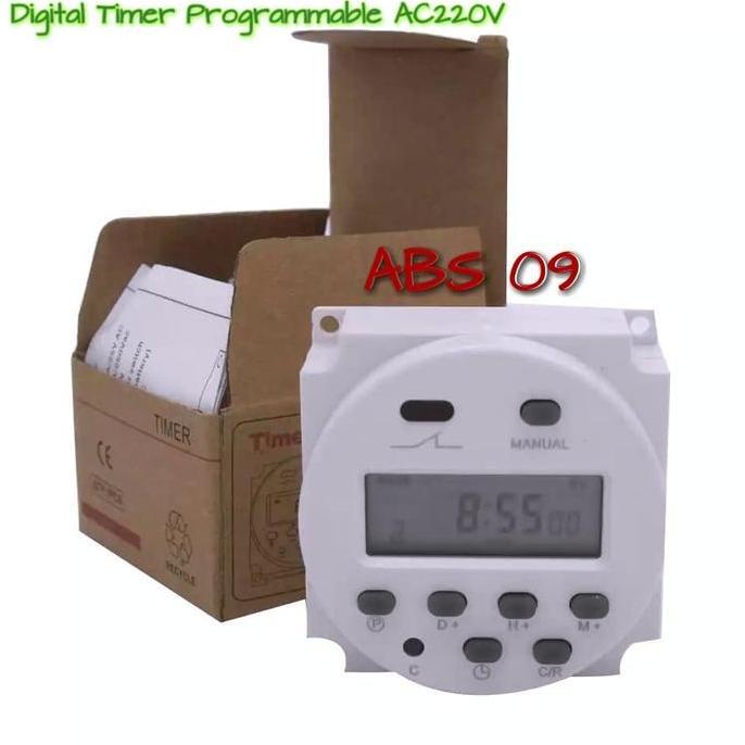Timer Digital saklar otomatis alat on off lampu listrik AC220v AC 220v