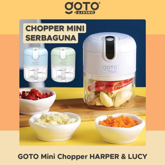 Goto Lucy Harper Mini Chopper Blender Penggiling Bumbu Dapur Portable