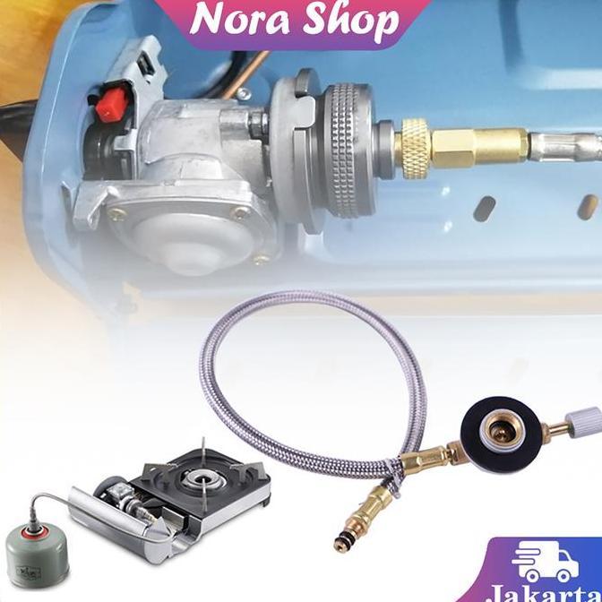 Selang Gas Universal Kompor Camping Tangki Gas Aksesori Mengisi Katup Selang Gas