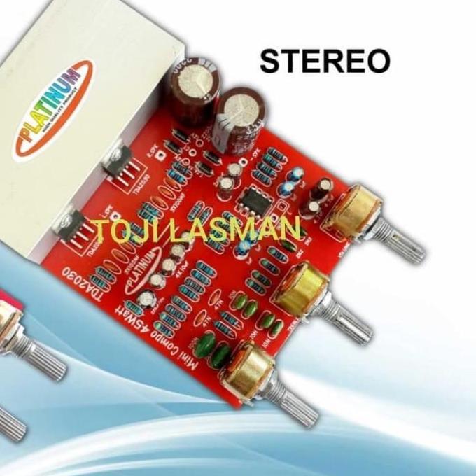 kit pcb speker speaker aktif tda 2030 tda2030 stereo platinum