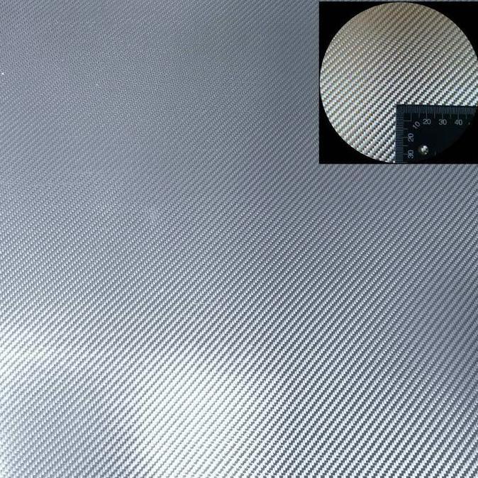 Carbon Kevlar Silver Bahan Serat Karbon Kevlar Silver Putih Texalium