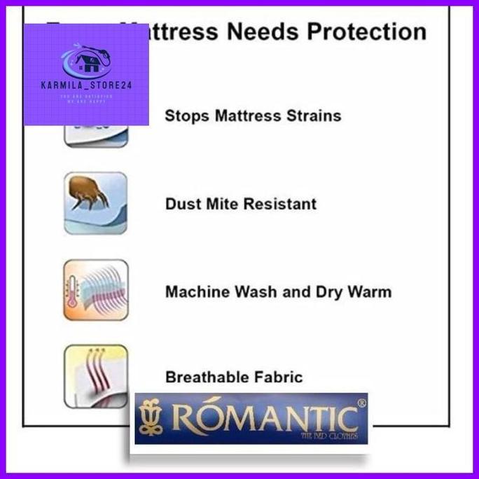 ROMANTIC Matras Kasur 180 x 200 Matras Cover