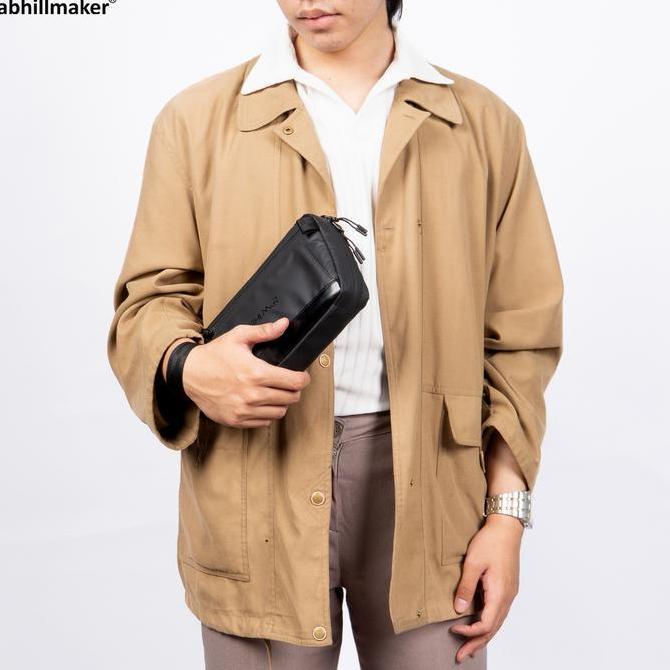 Abhillmaker AZURA Handbag Pria Tas Tangan Sling Bag Kulit Bimo Polyester Waterproof Zipper Cowok