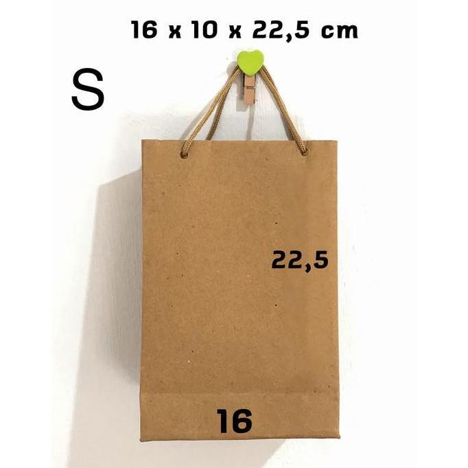 Paper bag polos murah bahan tebal / paper bag custom ukuran / paperbag