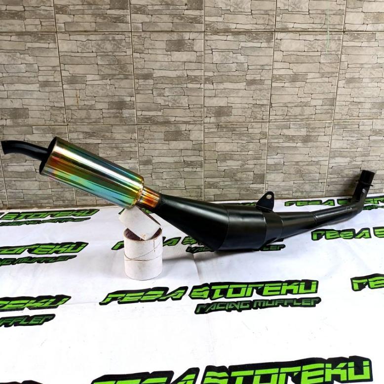 Awet Knalpot Fiz R Ahm Standar Hitam Pelangi Fizr 2Tak Racing Garing Kemrincing