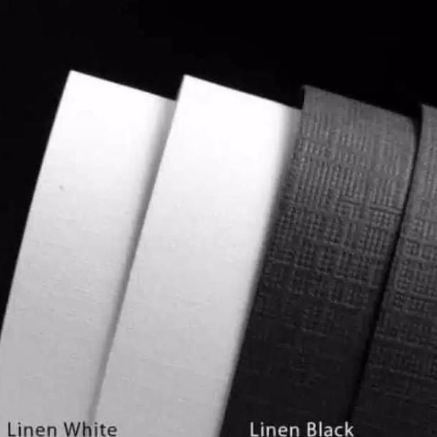 kertas linen putih