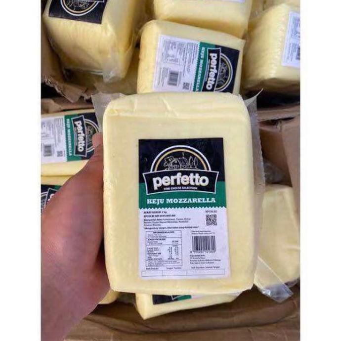 Keju Mozzarella Perfetto kemasan 1kg Mozzarella Cheese keju Keju perfetto mozzarella