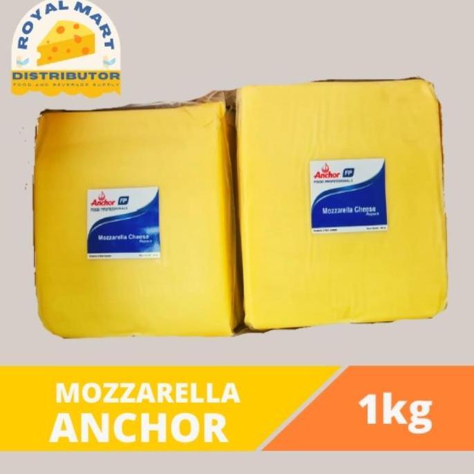 KEJU MOZZARELLA ANCHOR KEMASAN 1kg ORIGINAL ANCHOR MOZZARELLA/ORIGINAL KEJU MOZZARELLA/ CHEESE/ ANCH