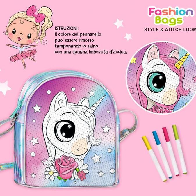 KIDDY STAR SET COLOR YOUR OWN BAG UNICORN - MIX
