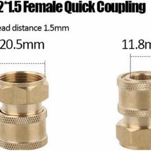 KALGURIO female quick coupling M22 drat dalam high pressure
