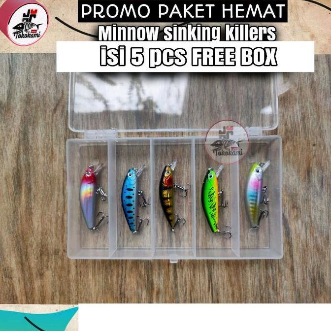 Lure minnow sinking isi 5 free box