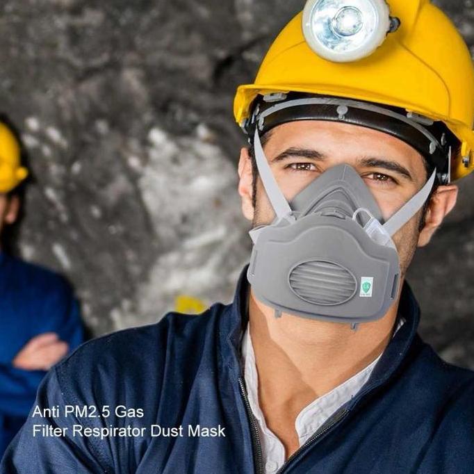 VEDORANAVA Masker Gas Respirator Masker Cat Masker Industri Anti Debu Polusi Dust