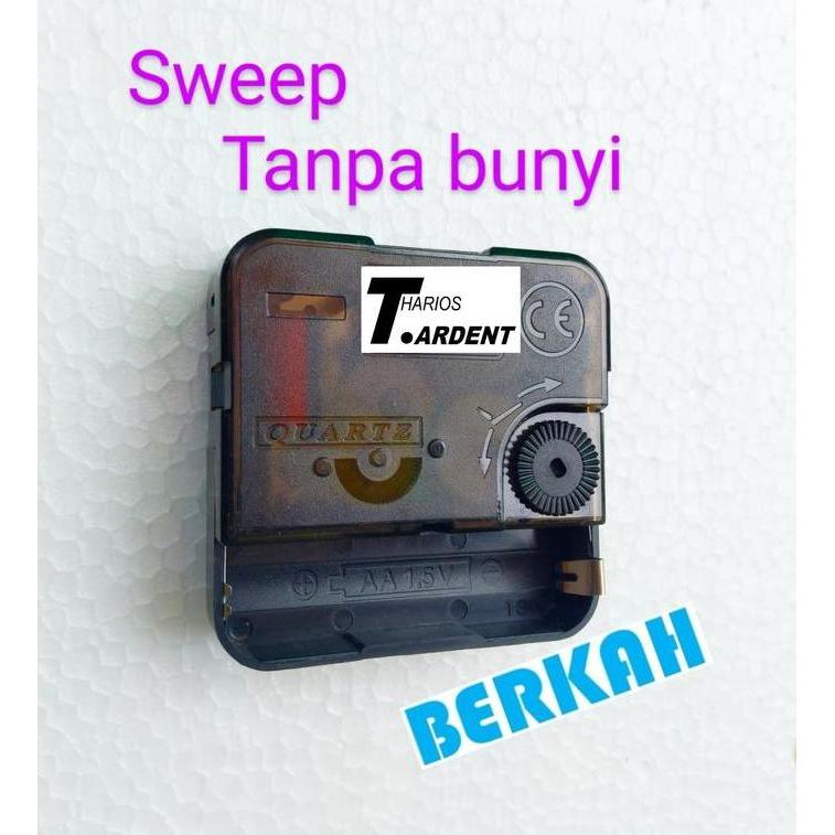 mesin jam dinding sweep tanpa bunyi detik Bk1