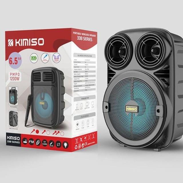 Speaker Mic Karaoke Speaker Bluetooth Wireless Aktif Kimiso 3381