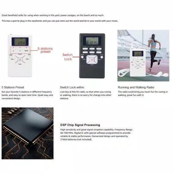 Radio Saku FM Digital Stereo Display LCD